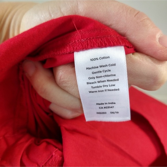 New Talbots surplice vneck red sleeveless cropped jumpsuit sz 2 petite - Picture 3 of 10